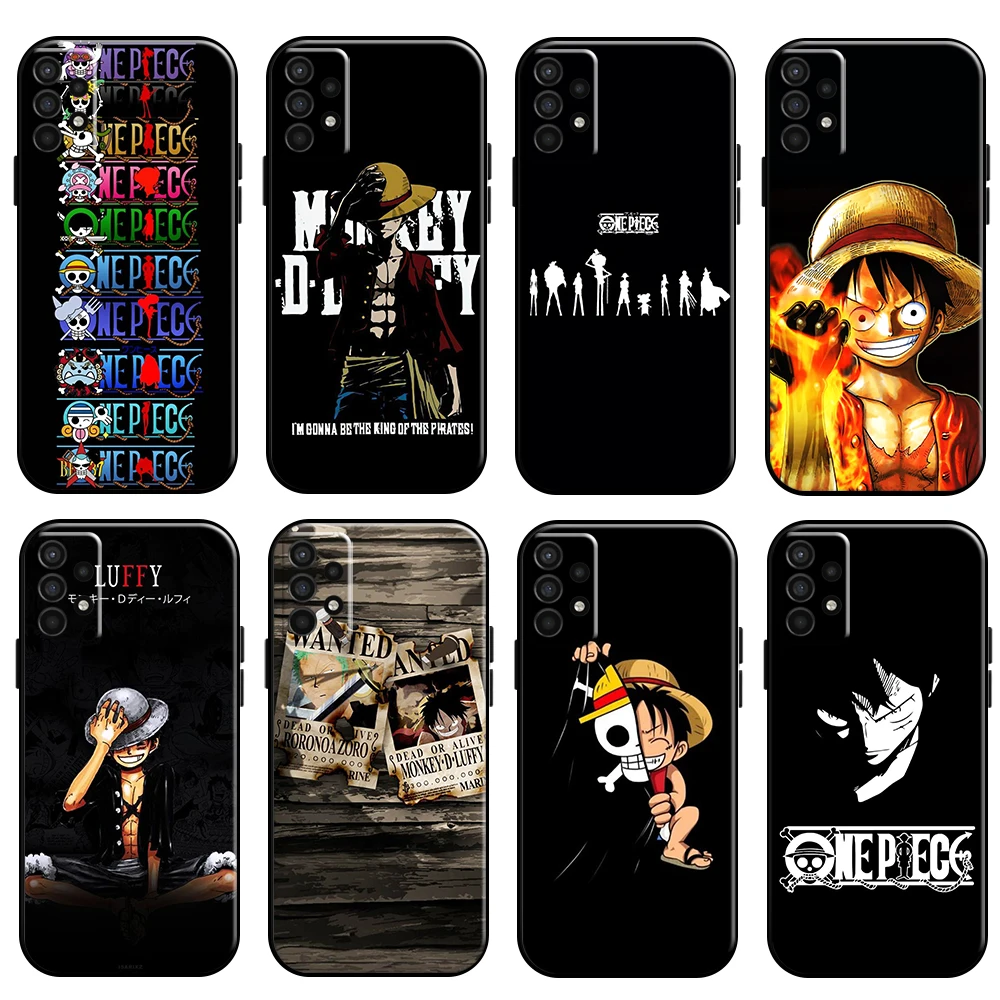 

Anime One Piece Luffy For Samsung Galaxy For A10 A11 A12 A20 A21 A21S A22 A31 A32 A51 A52 A70 A71 A72 5G Phone Case Soft Black