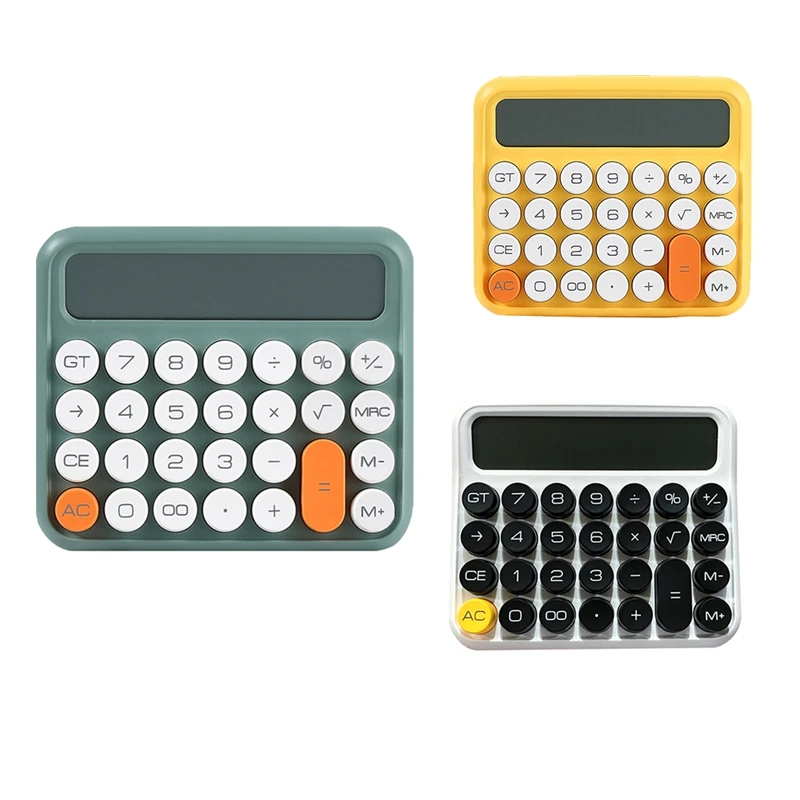 

Stationery Big Lcd Screen Office Calculator School Dual Portable Calculator Student Calculator Green