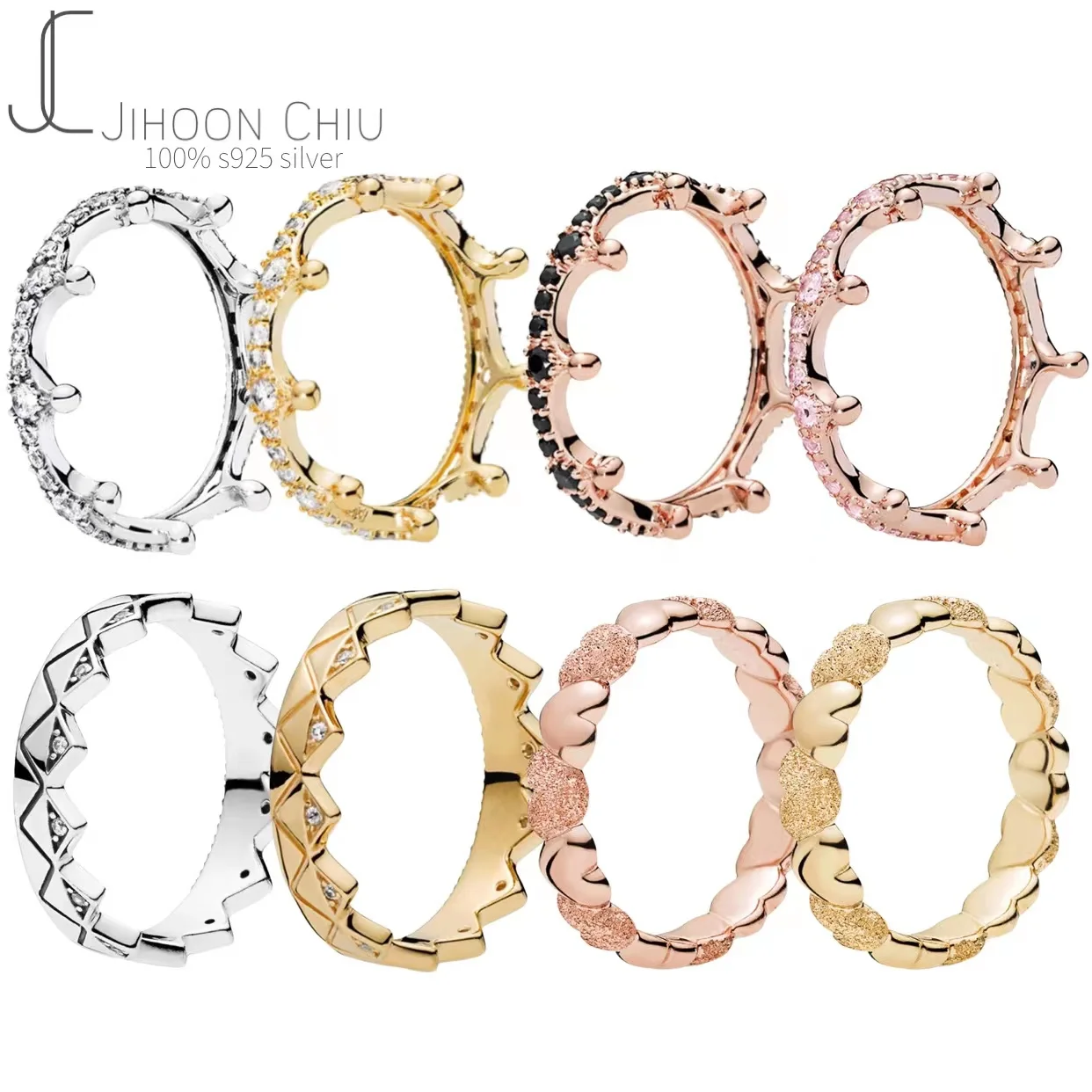 

Женское кольцо из серебра 925 пробы, с кристаллами