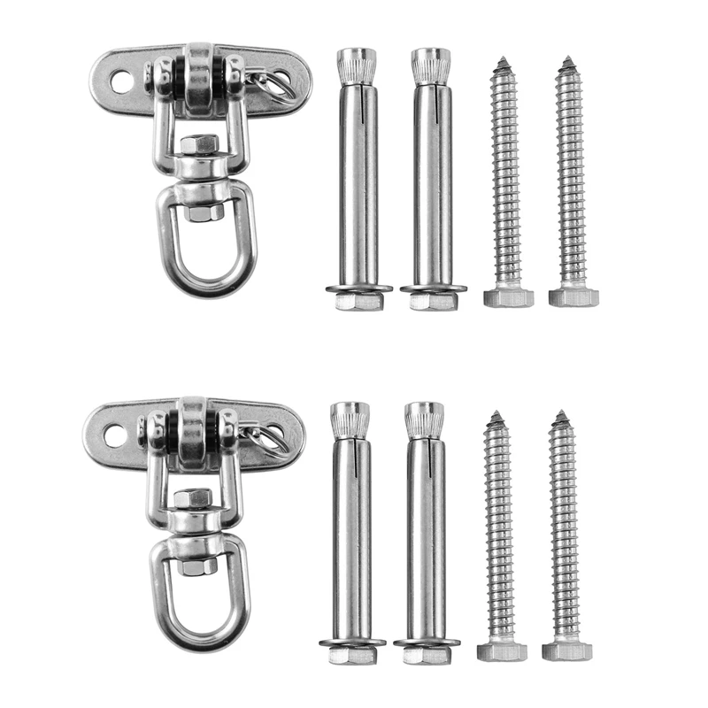 

2X Punching Bag Hanger, Stainless Steel Swivel Ceiling Mount For Beam Heavy Bag,Gym Swing,Trapeze,Hammock