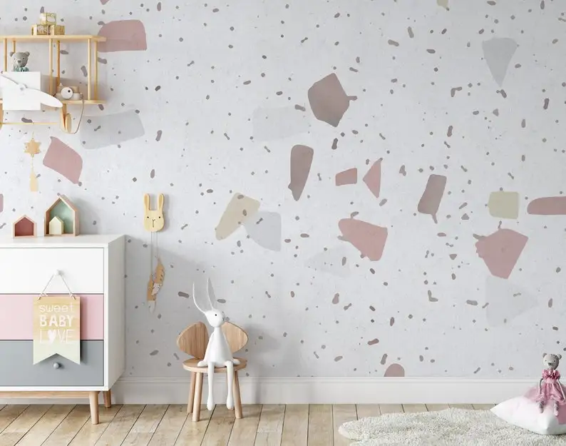 

Kids Wallpaper Abstract Peel and Stick Nursery Wall Murals Removable