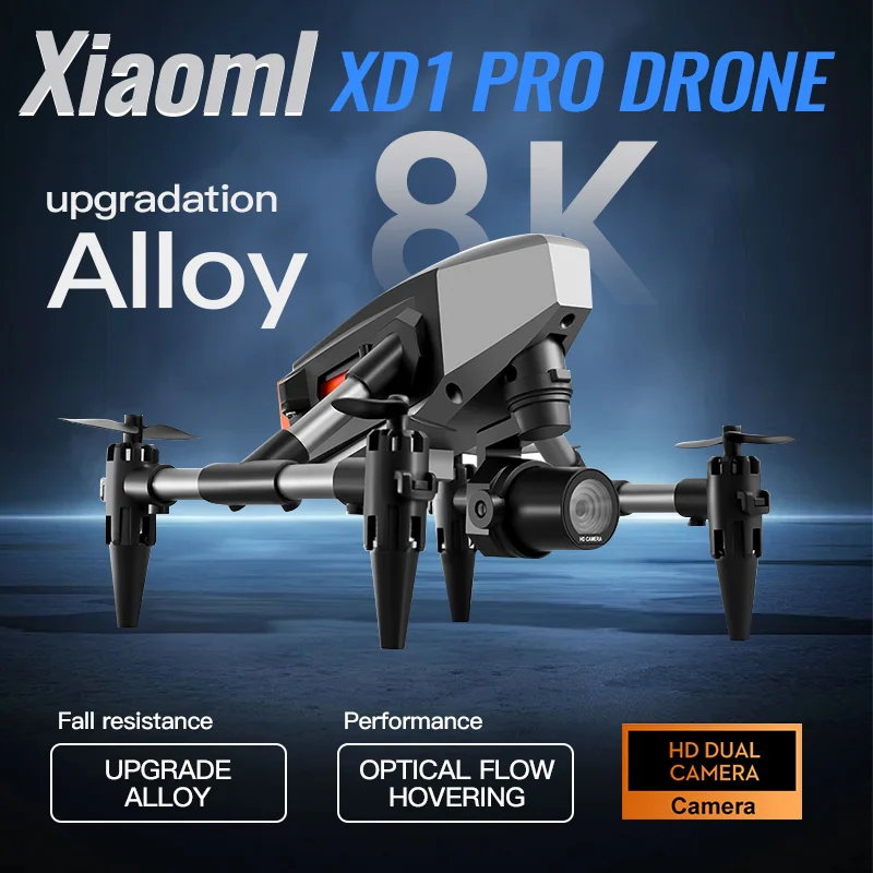 Квадрокоптер XD1 с двумя камерами, профессиональный Дрон 8K для ...