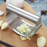 garlic press rocker stainless steel garlic crusher garlic mincer presses ginger press squeezer convenience kitchen gadget