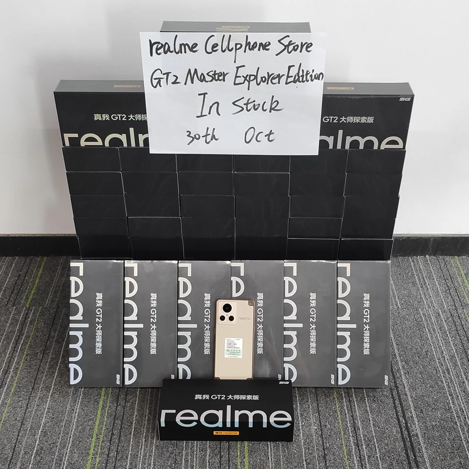 Kup Realme GT2 Master Edycja Explorer 5G Snapdragon Do Telefonu Komórkowego 8 + Gen1 100W SuperCharge 5000mAh 50MP 6.7 ''120Hz NFC OTA Telefon Komórkowy