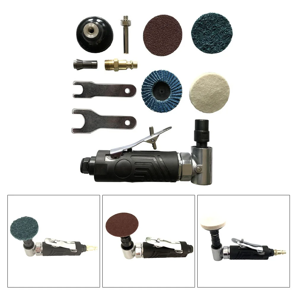 

Air Angle Die Grinder 90 Degree Pneumatic Grinding Polisher Set Rotation Tool Grinding Machine Power Tools