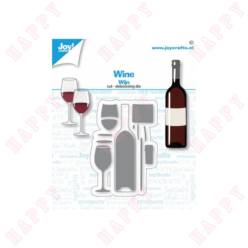 

New Metal Cutting Dies Valentine's Day Wine Scrapbook Diary Decoration Paper Craft Embossing Template DIY Greeting Card Handmade