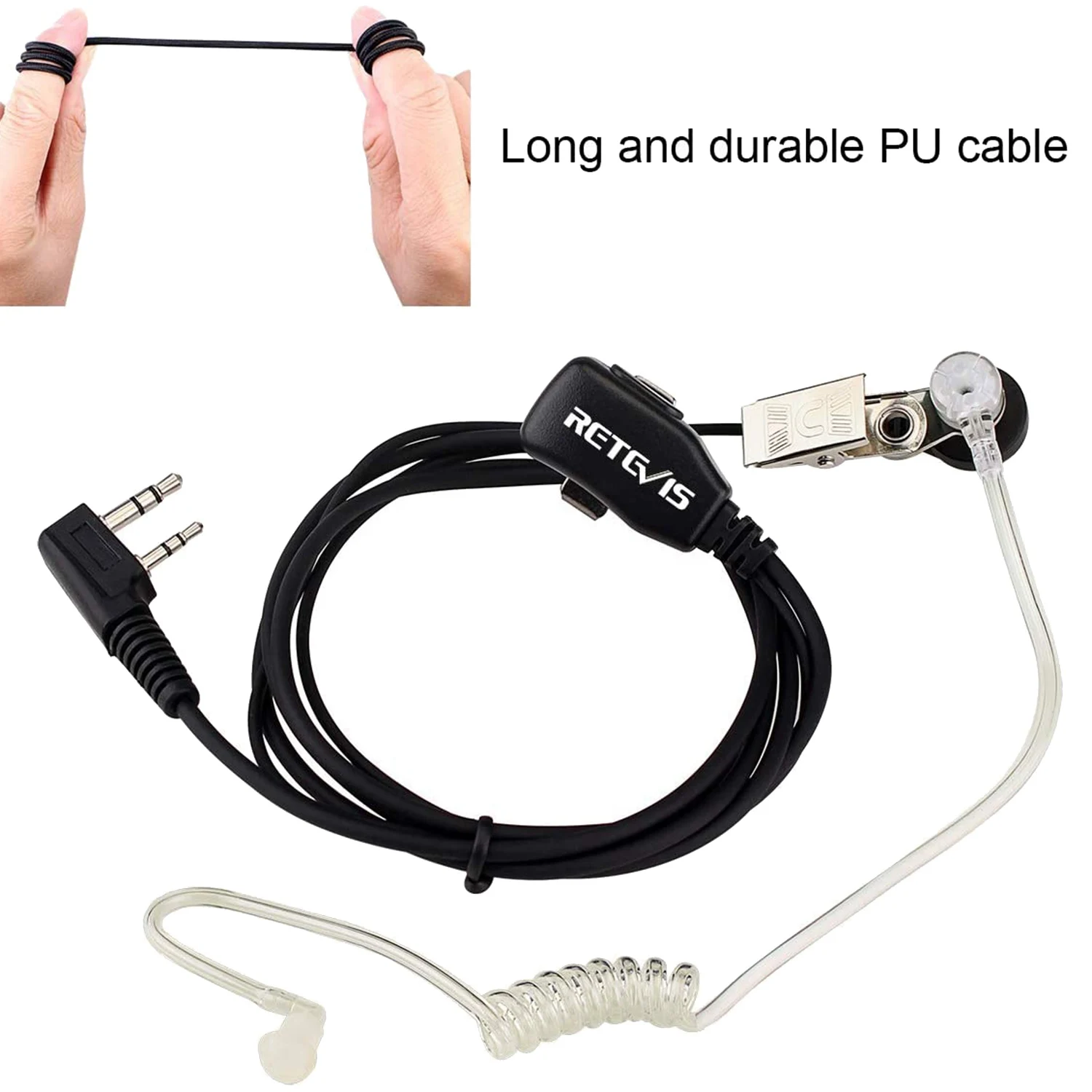 Радиогарнитура 2-контактные наушники со звуковой трубкой совместимые с рациями