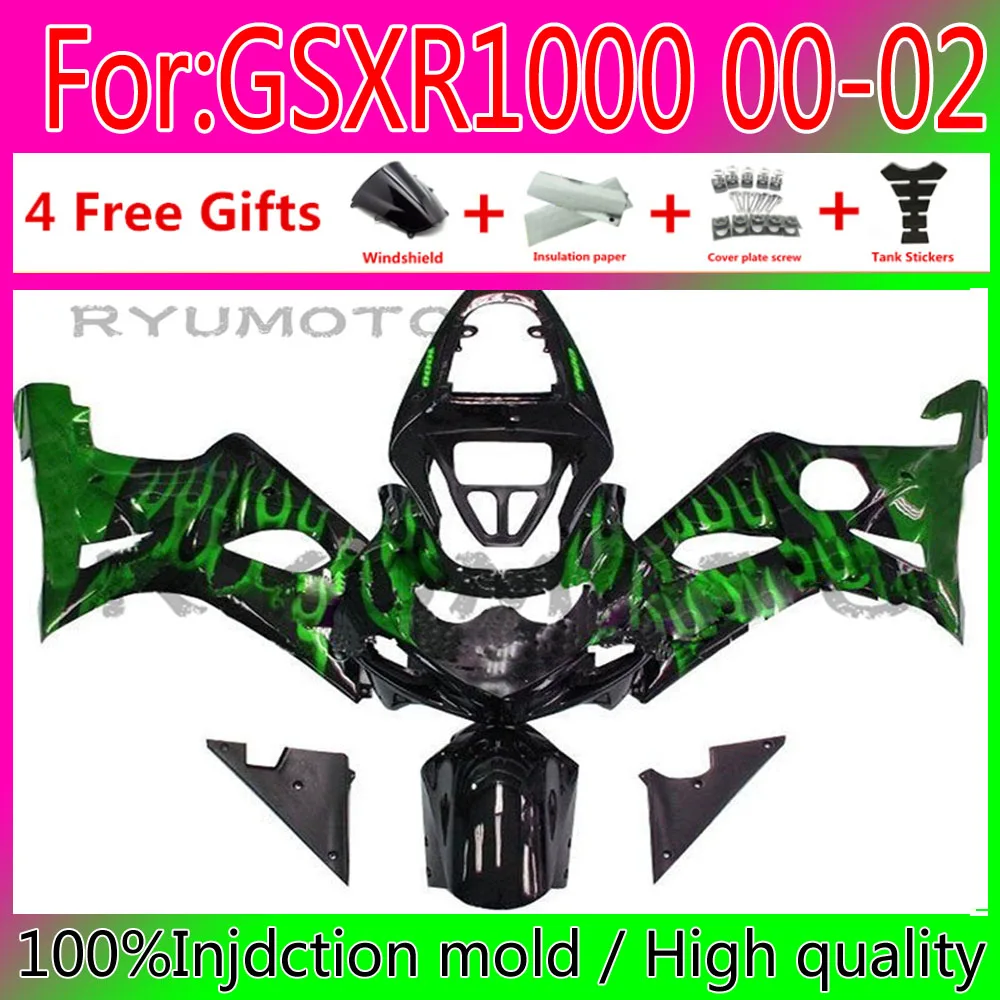 

НОВЫЕ комплекты обтекателей для мотоциклов SUZUKI GSXR1000 00 01 02 K1 GSXR 1000 2000 2001 K2 Обтекатели для кузова
