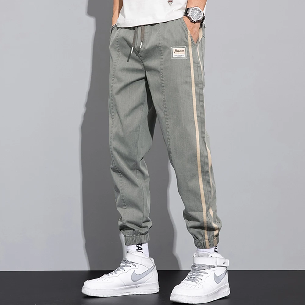 Casual pants trendy men's casual trousers leggings loose fashion all-match sports pants