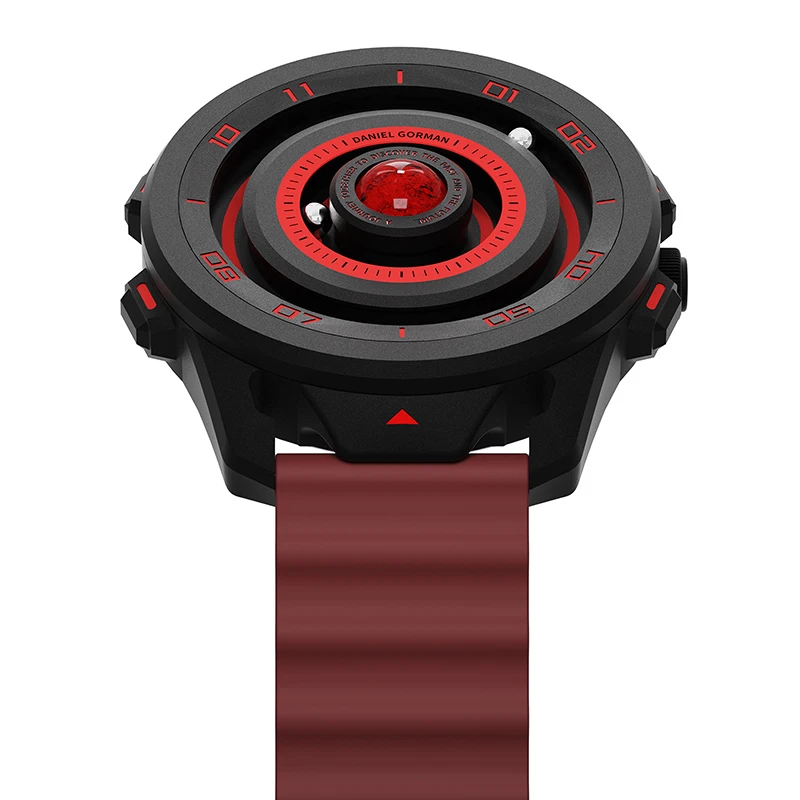 Daniel Gorman Red Planet Design Мужские кварцевые часы Водонепроницаемые светящиеся спортивные наручные часы с магнитными бусинами и указателями DG0525 Красный (art.: 3920cecd5e433) - 3920cecd5e433