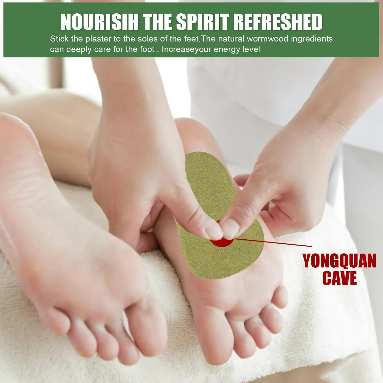 

Traditional Wormwood Foot Patch Anti-Swelling Detox Fatigue Pain Assistance Pads Patch Stress Foot Relief Sleep Relieving I8T9