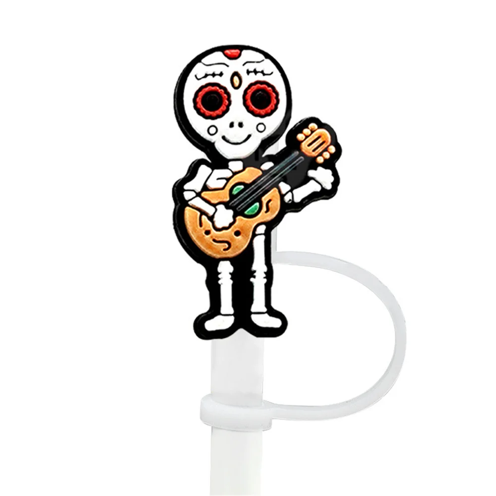 Крышка из силикона 8 мм с изображением страшного призрака черепа на Хэллоуин