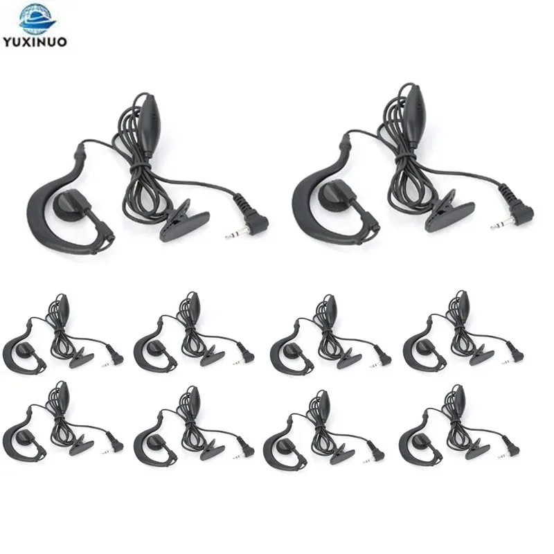 10 шт. рация гарнитура 1 контакт 2 5 мм PTT микрофон ушной крючок для Motorola T6200 6200C TKLR T3 T6