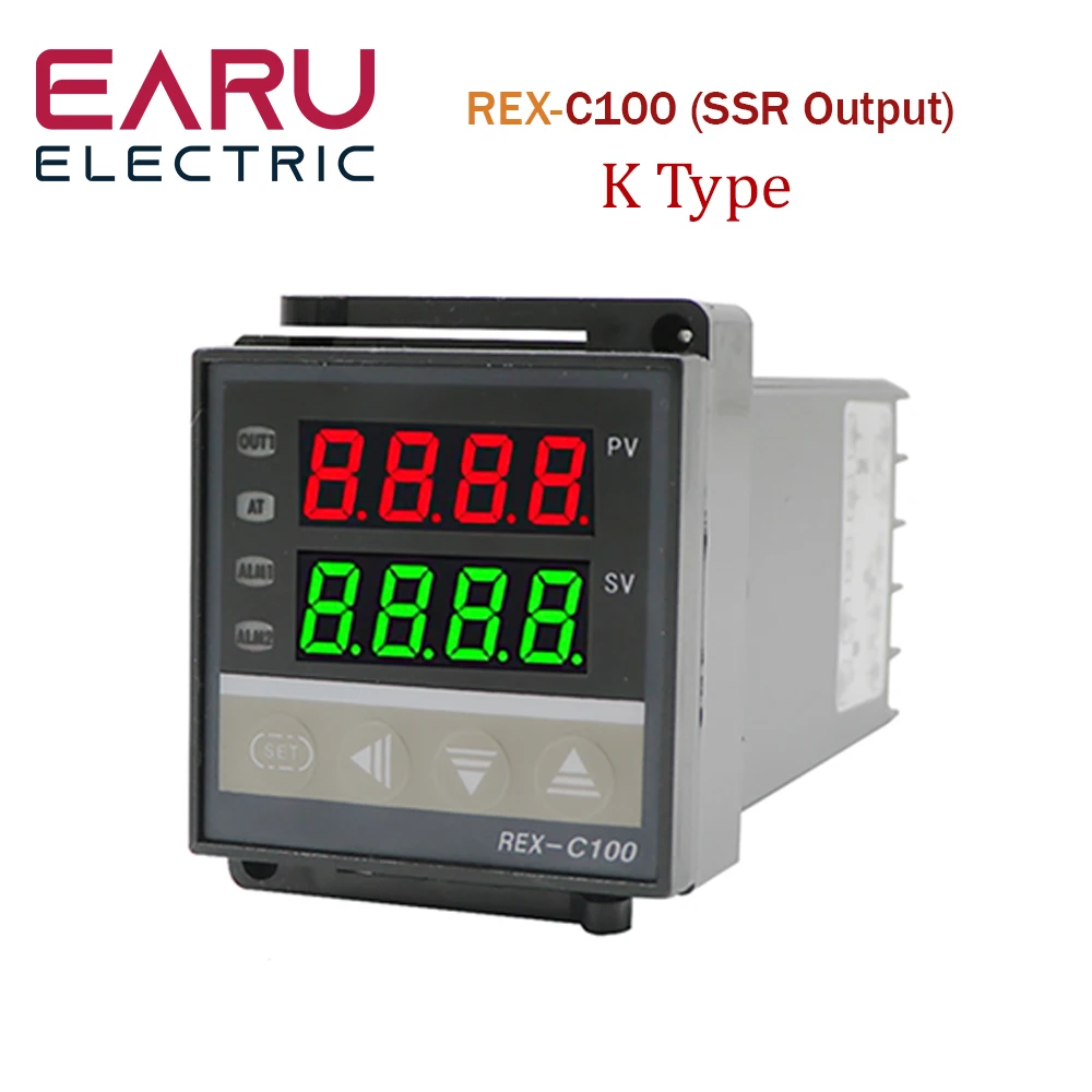 

Цифровой ПИД-регулятор температуры, ландшафтный термостат, Реле максимальной мощности 40 А и термопары K M6, зонд 1 м с радиатором