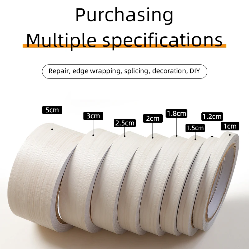 Утолщенная бежевая кедровая имитация дерева самоклеящаяся обмотка краев