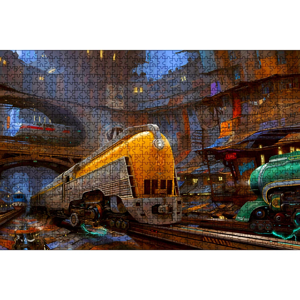 

1000 шт., декоративные бумажные картинки-пазлы для спальни