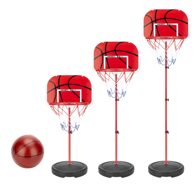 New Basketball Stands Height Adjustable Kids Basketball Goal Hoop Toy Set Basketball for Boys Training Practice Accessories