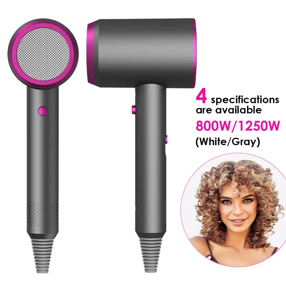 

Professinal Hair Dryer Quick Dry Home High Power Blue Light Powerful Constant Flyaway Attachment Household Electric Hair Dryer