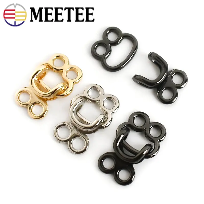 

20Sets 18-27mm Metal Invisible Garment Hook Jeans Pants Skirts Adjust Clasp Decoration Buttons for Crafts Sewing Accessories