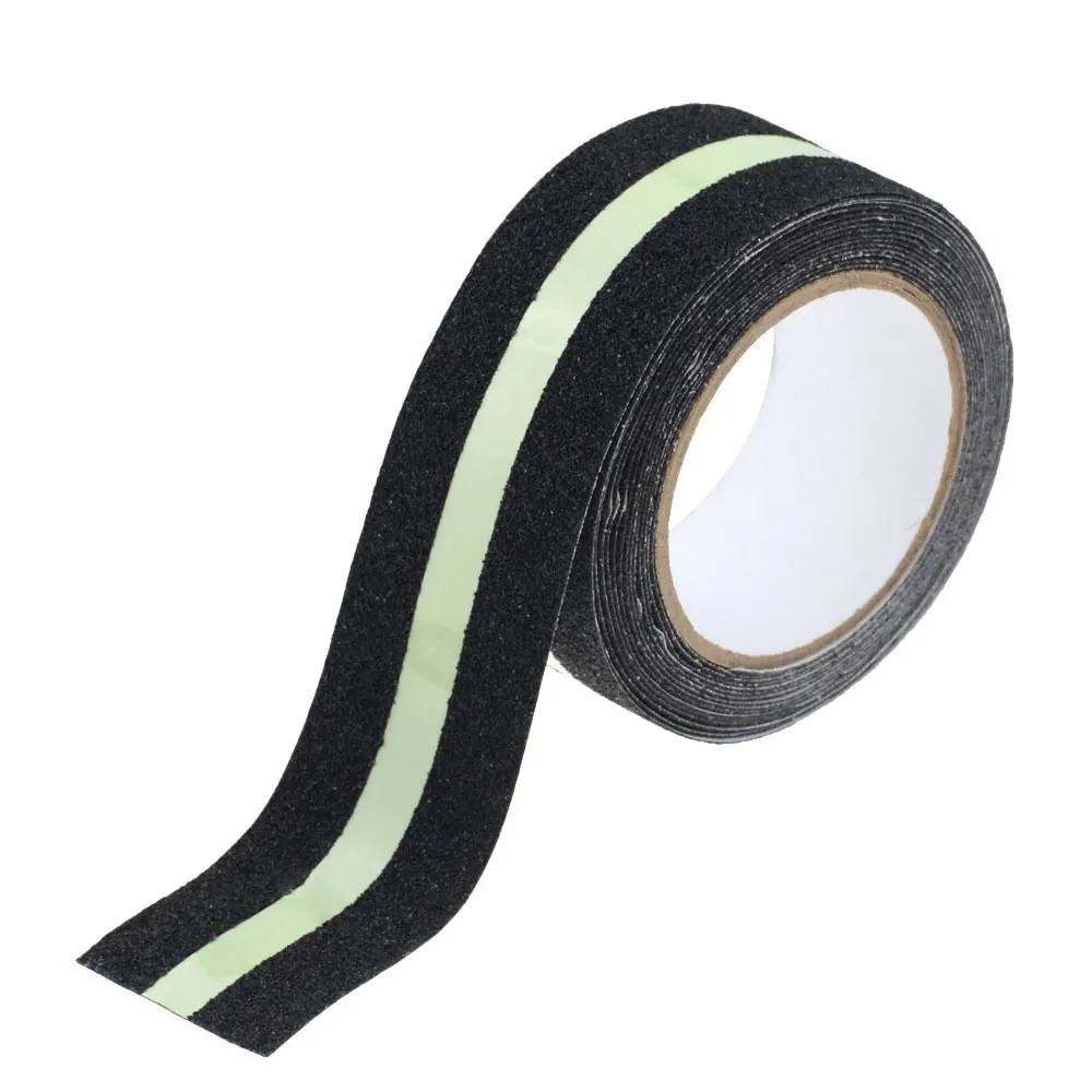 

5cm*5m Anti Slip Luminous Tape Adhesive Warning Tape Glow in Dark Safety Safety Track Tape Skid Tape Prevents Risk of Slippage