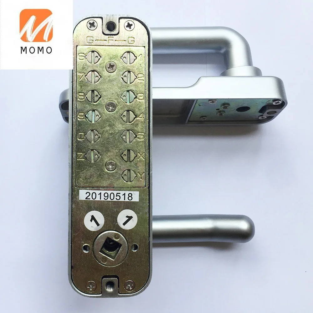 Водонепроницаемый БЕСКЛЮЧЕВОЙ замок со стеклянной клавиатурой механическая