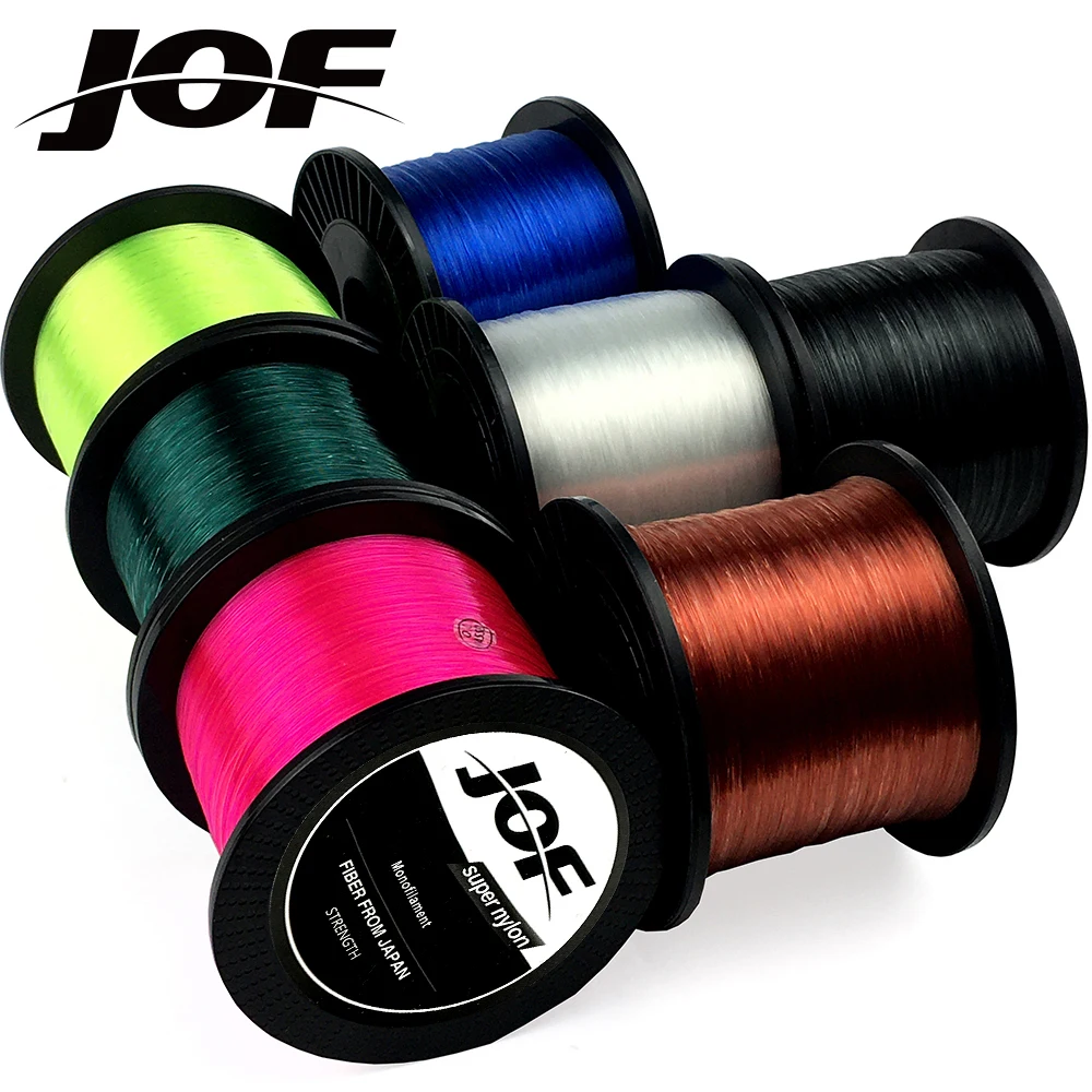 

JOF Nylon Fishing Line 1000M Winter Fishing Line Super Strong Monofilament Ice Line Ocean Beach Fishing Ocean Rock Fshing