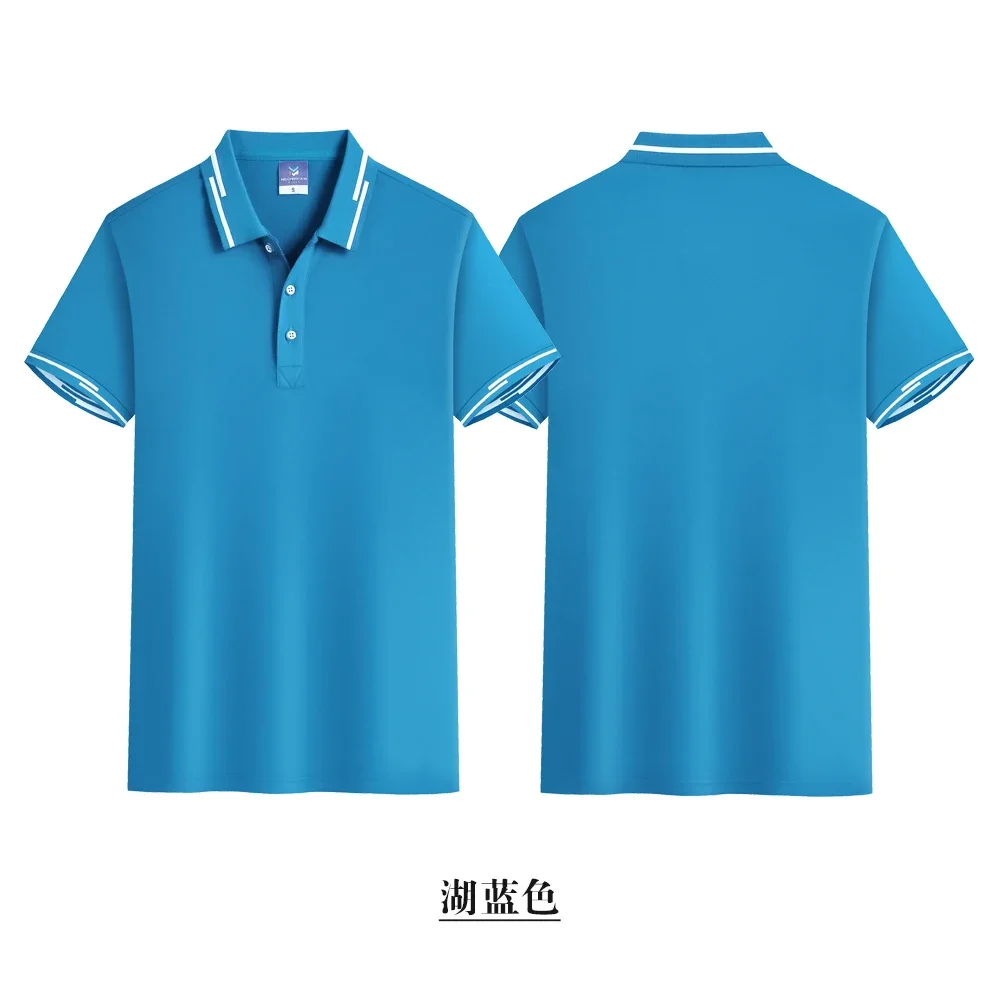 Летняя персональная мужская рубашка-поло из 100% хлопка дешевые повседневные топы