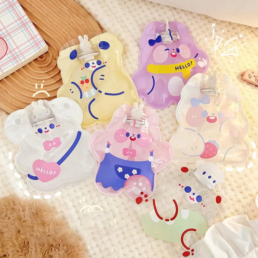 

Cute Cartoon Hand Warmer Mini Durable Hot Water Bag Girl Portable Pocket Hand Feet Hot Water Bottle Warming Products Winter Gift