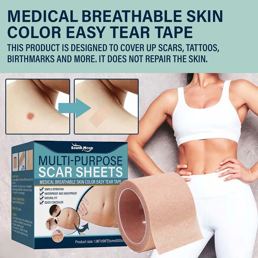 

1 Roll Skin Color Tone Concealer Tattoo Stickers Cover Up Scars Birthmark Patch