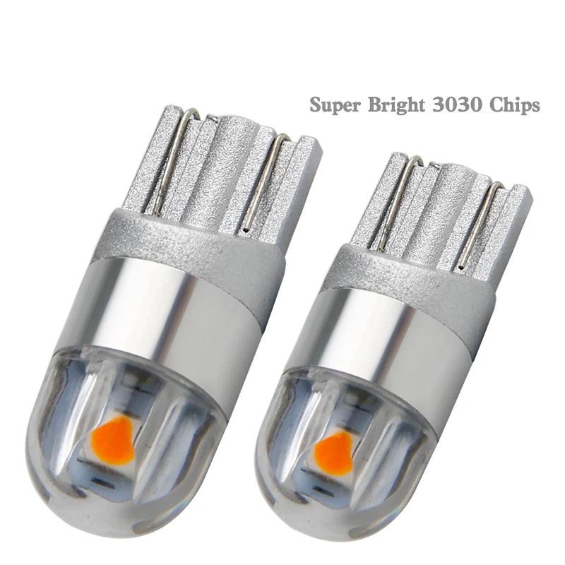 

2x сигнальная лампа T10 светодиодный W5W 194 168 лампа 2SMD 3030SMD W5W светодиодный Canbus салона Чтение светильник Клин просвет светильник 12V