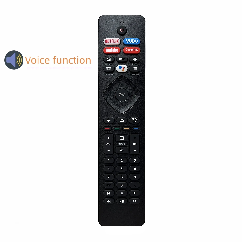 Пульт дистанционного управления совместим с Philips Smart LED TV 4K Ultra HD (2160p) Android 55PFL5766/F7