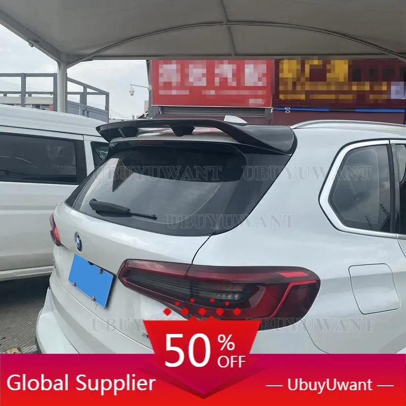 

Высококачественный задний спойлер на крышу из углеродного волокна для хэтчбека BMW X5 G05 2018-2022, аксессуары для крыши багажника