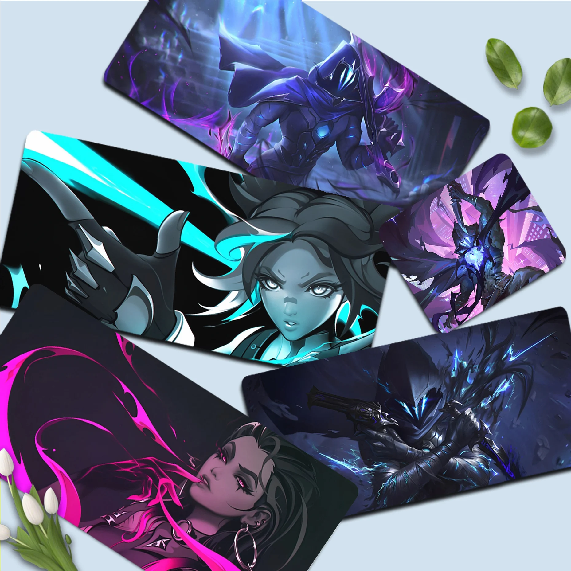 

Hot Valorant Game Mousepad girl pad Keyboards Mat Rubber Gaming mousepad Desk Mat Size for large Edge Locking Game Keyboard Pad