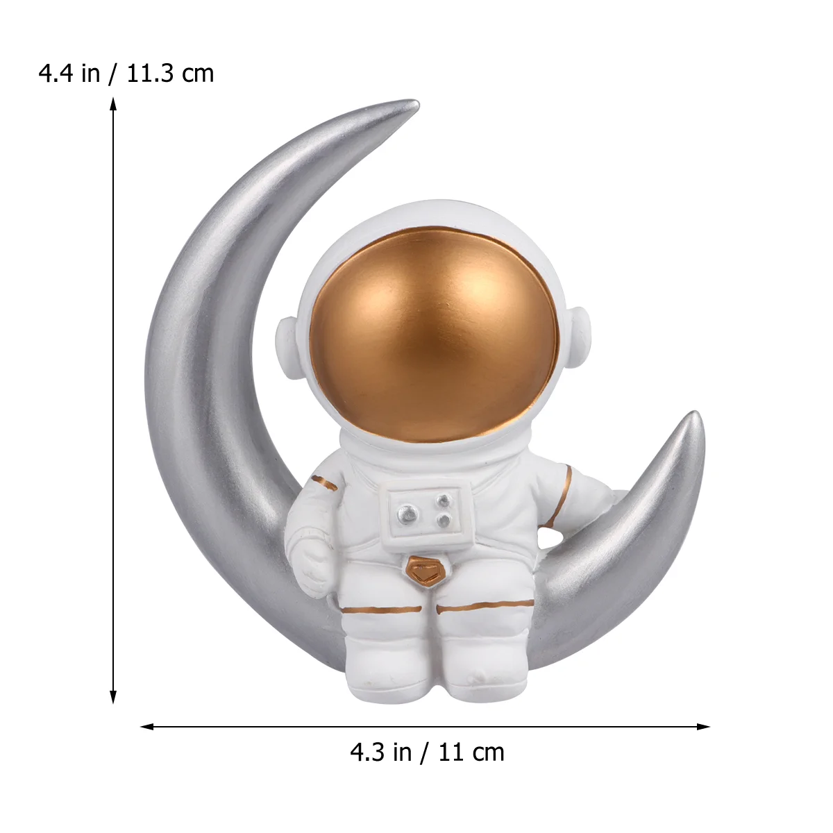 

Astronaut Sculpture Cake Resin Craft Cupcake Ornament Car Figurine Decorating Statuette Miniature