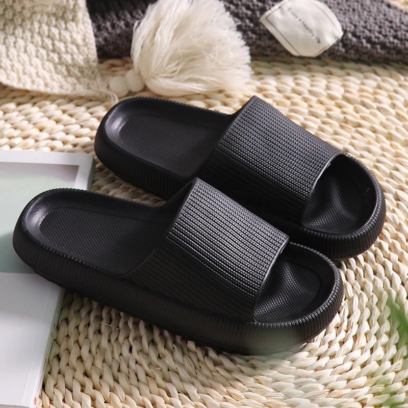 EVA Men's slippers Sofa Slides Men Sandals Soft indoor Bath Home slippers Women Thick Sole Anti-slip Mute Summer shoes sandals images - 6