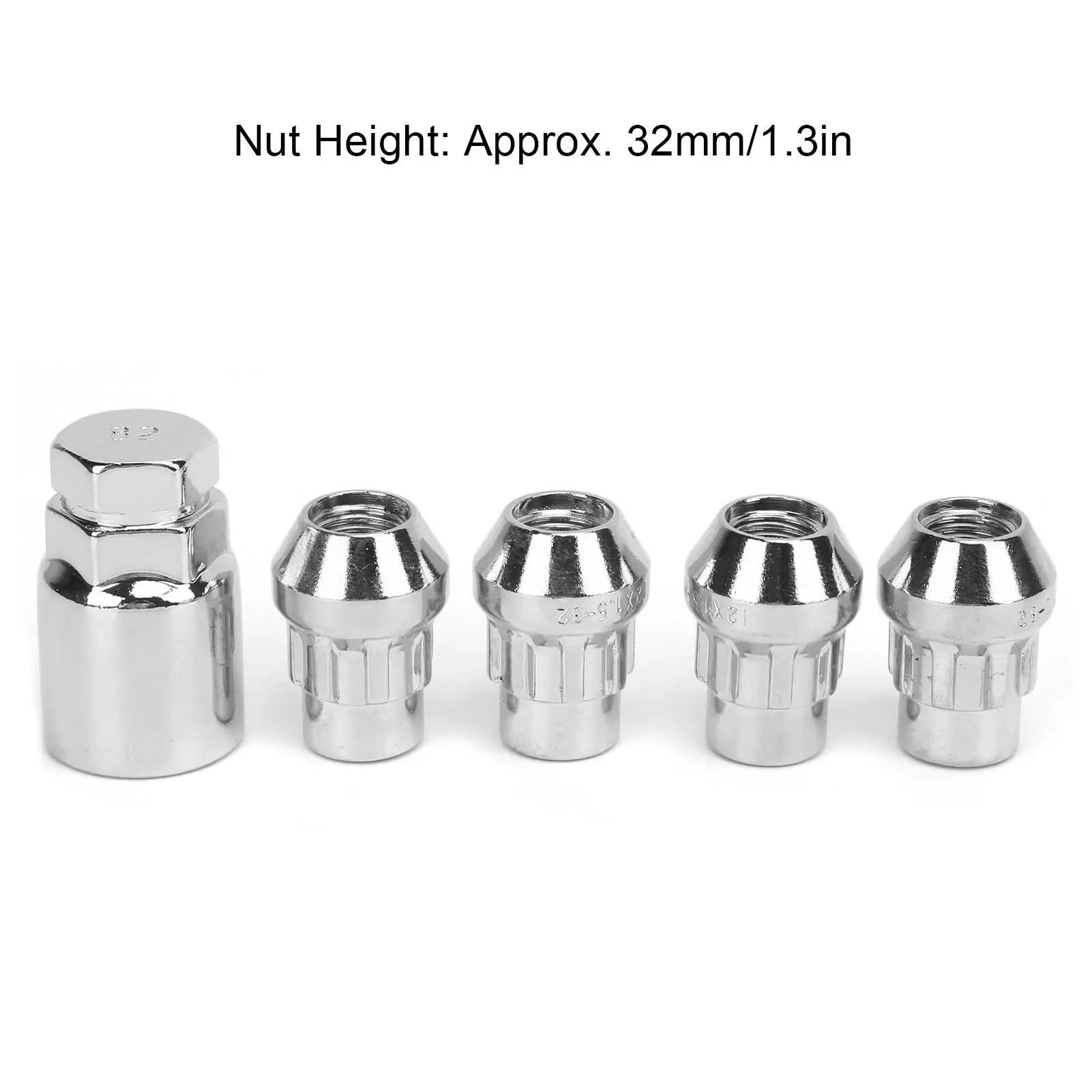 Коррозионностойкие замки для колесных гаек M12x1 5 мм — универсальные