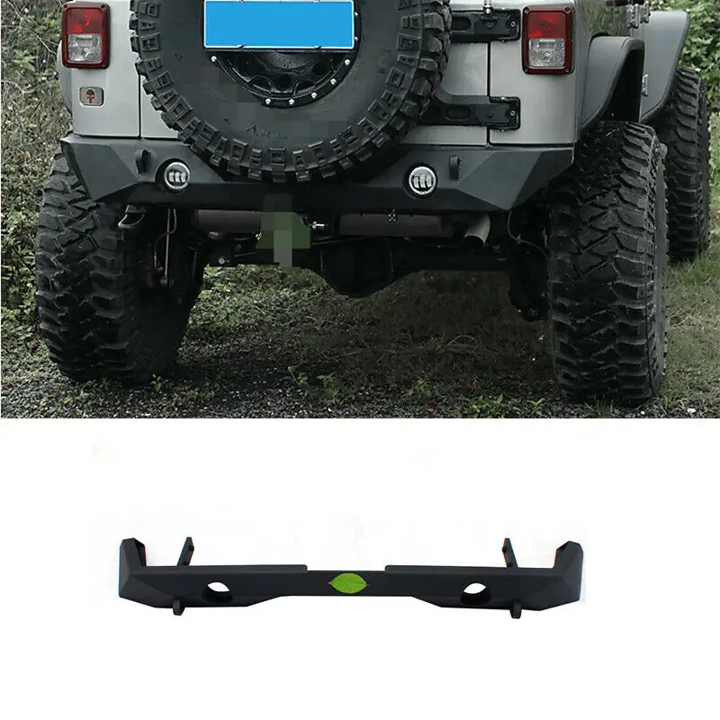 

For Jeep Wrangler JK 2007-2017 Black Steel Rear Bumper Diffuser Board Guard 1pcs