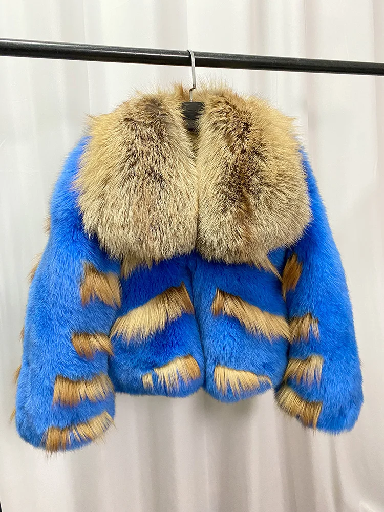 OFURTEBUY Natural Real Fox Fur Coat Women Fur Coat For Women Warm Luxury Winter Jacket Women Promotion Female Vest Plus Size