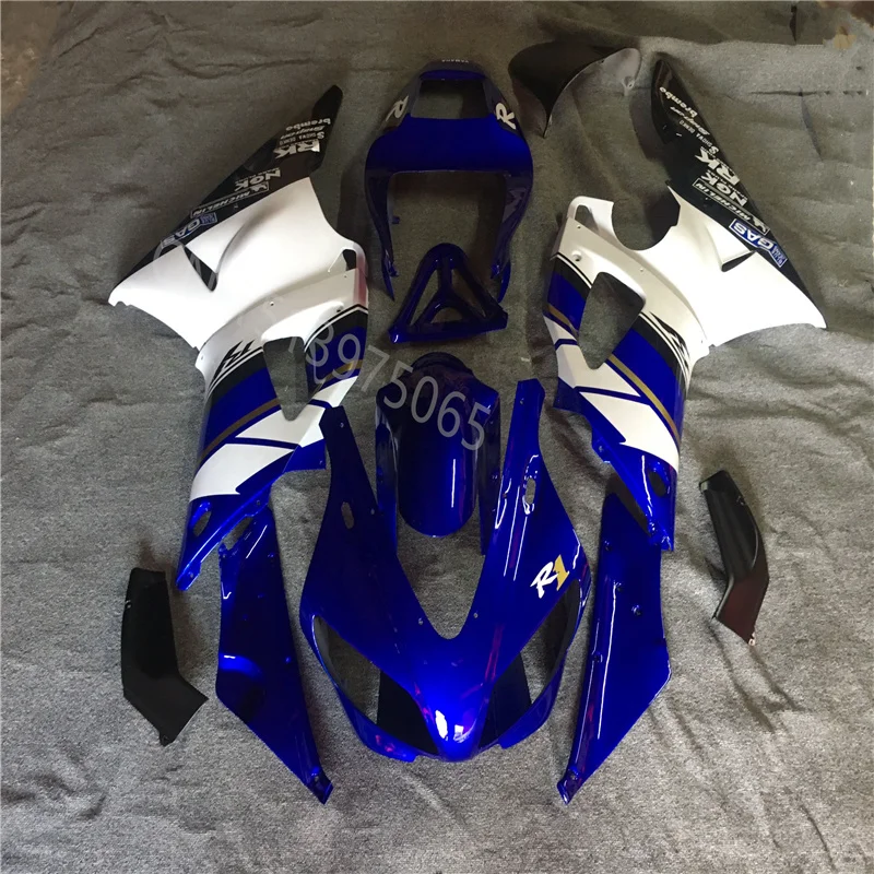 

New Fairing fit for YZFR1 98-99 YZF1000 1998 1999 Injection molding YZF R1 98 99 YZF1000 1998 -1999 blue white black Fairing