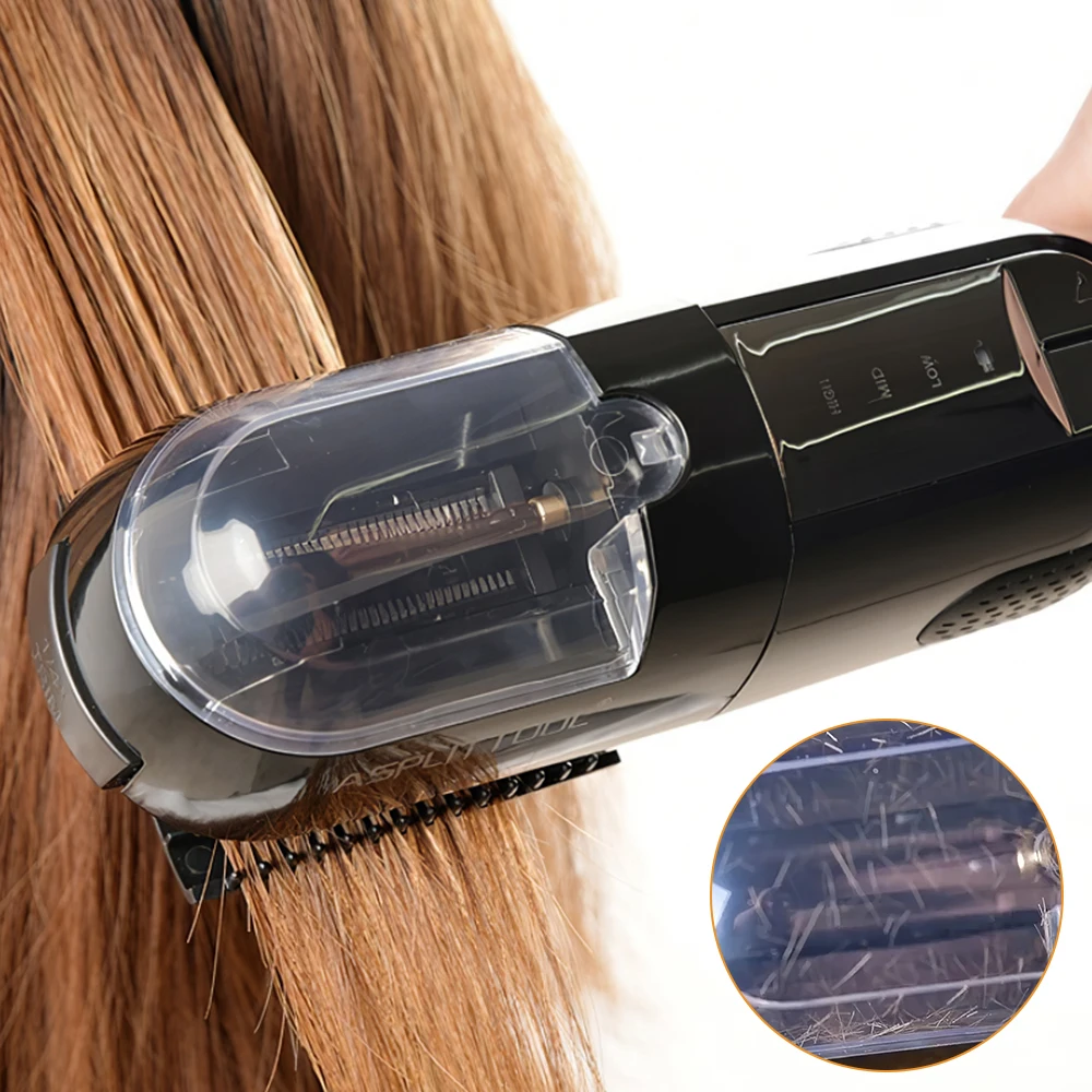 Split Ends Remover Hair Trimmer for Dry Damaged and Brittle Professional Automatic Trim Split Cordless Cutting Wireless Charging