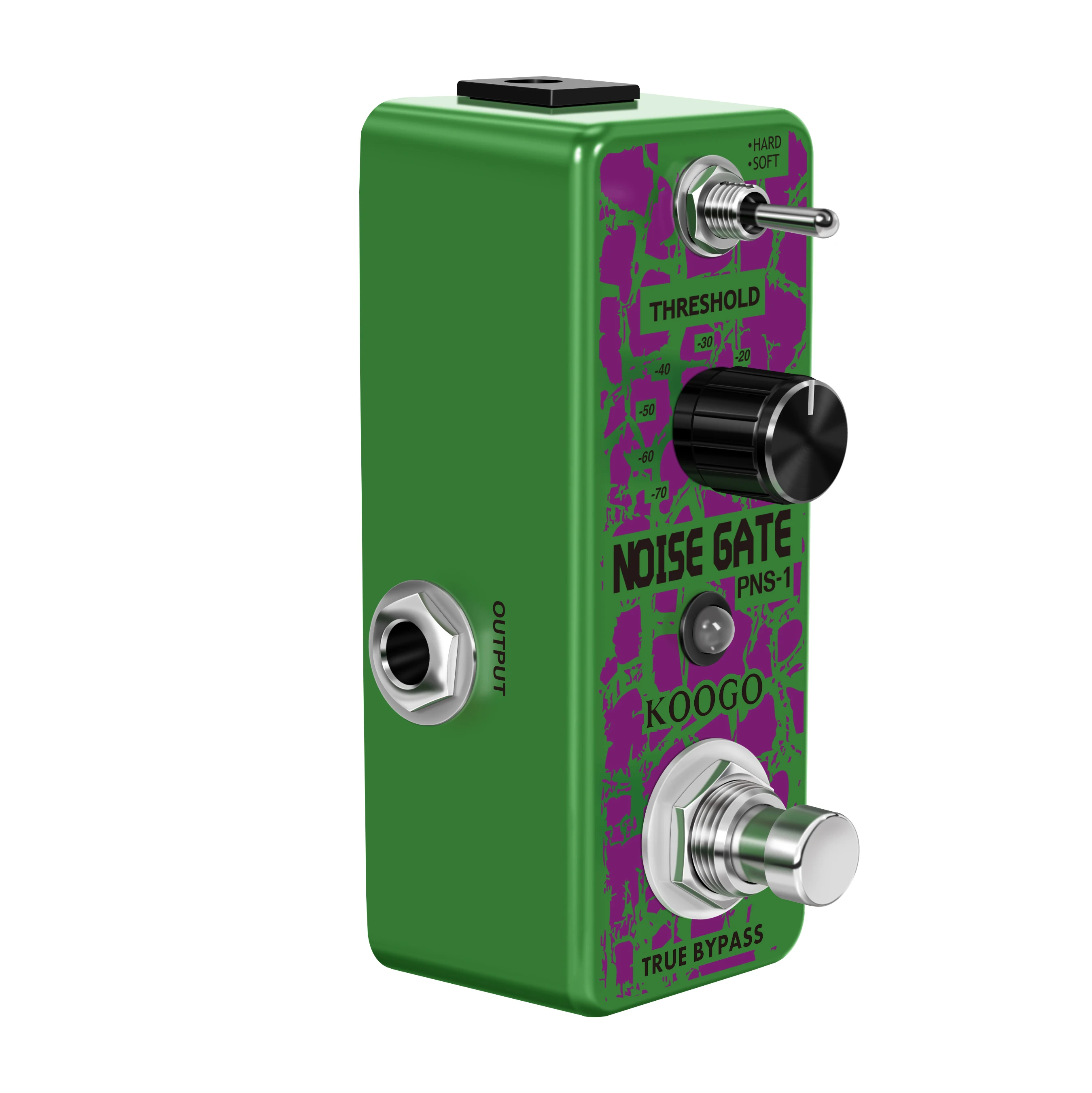 Koogo LEF-319 Guitar Noise Gate Pedal Noise Killer Pedals Noise Suppression Effects For Electric Guitar Hard Soft 2 Modes