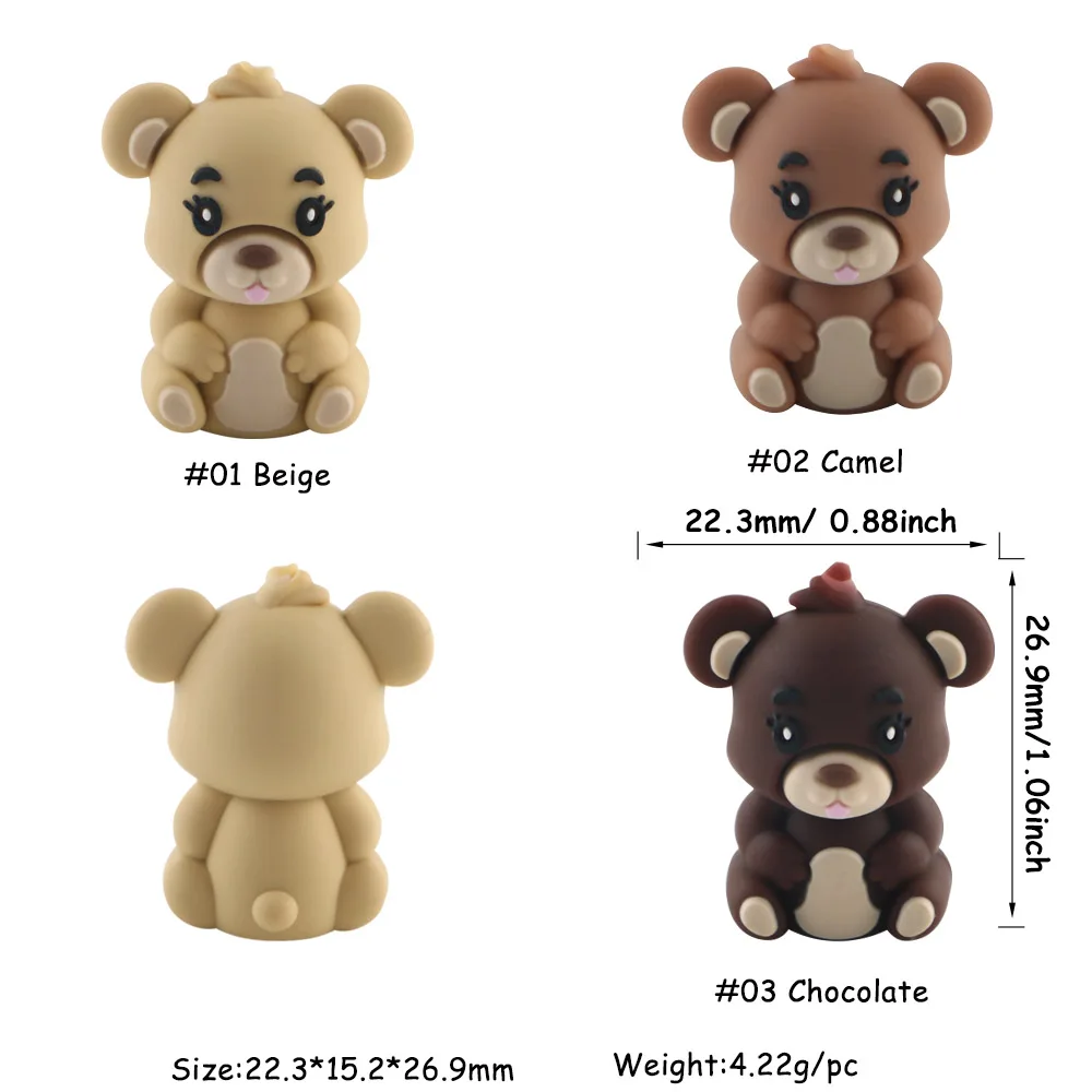 Sunrony 5/10 шт. стереоскопическая модель силиконовые фокусы животные бусины для