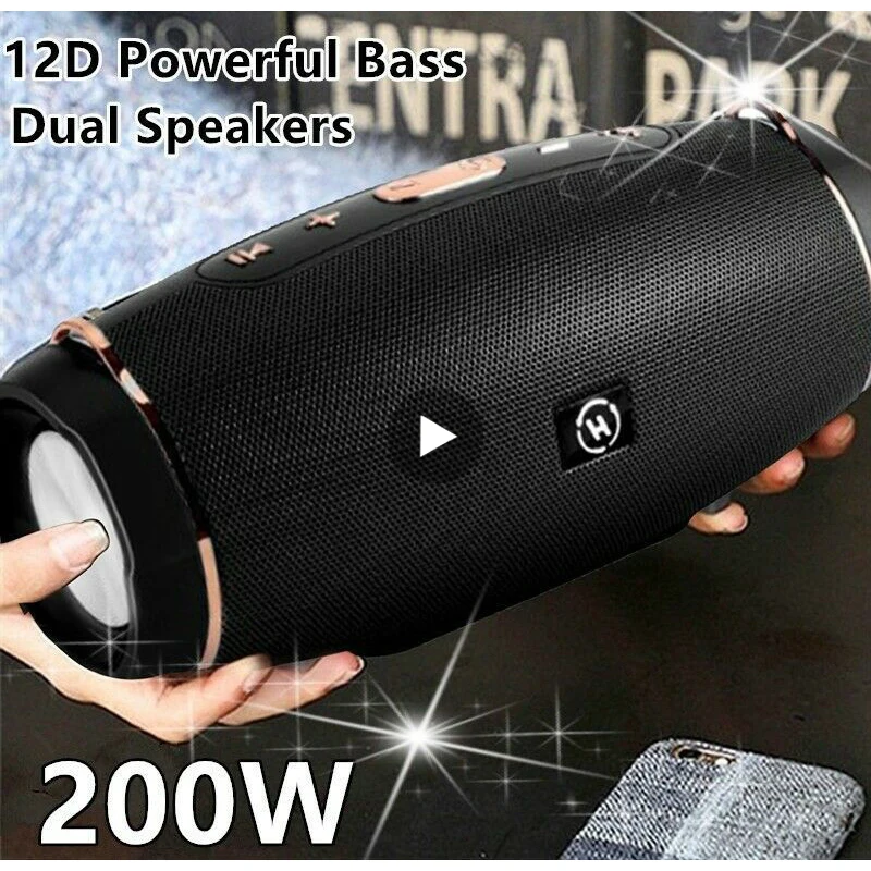 Portable Bluetooth Speaker Powerful Subwoofer Radio FM Wireless Caixa De Som Bluetooth Speaker Music Sound Box High Power Bass