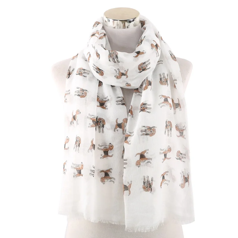 

New Dog Pattern Printed Scarf Women's Scarf Shawl