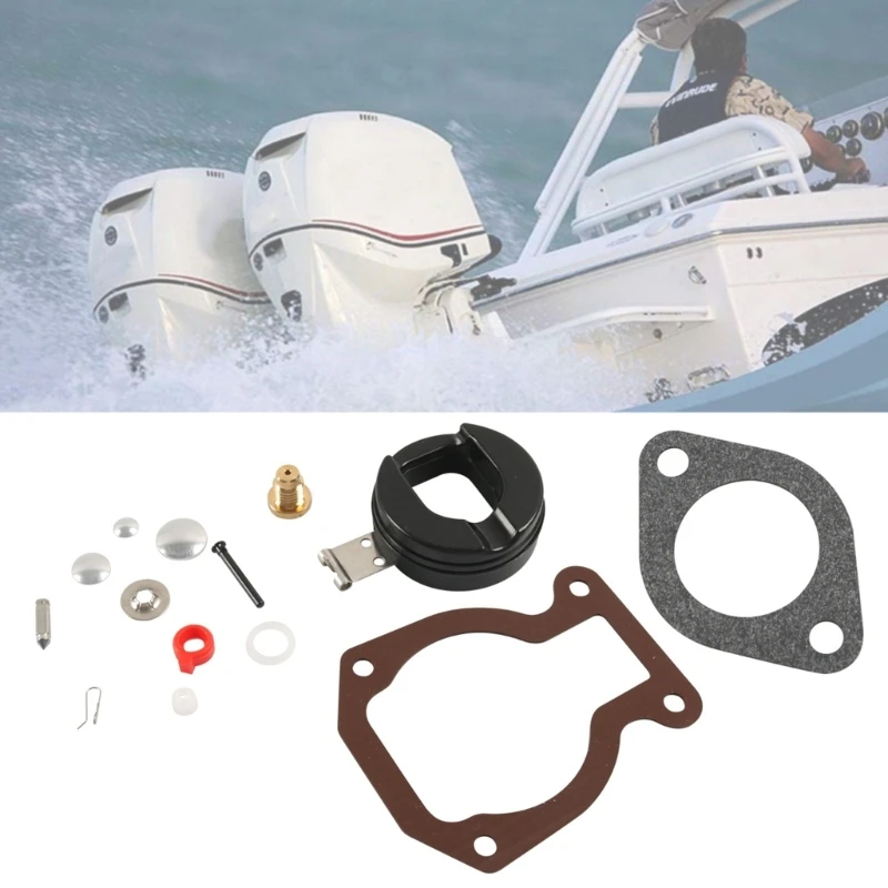 

Outboard Motor Spare Part Carburetor Repair Rebuild Carb With Float Compatible For 9.9 15 1974-1988 398453 398452