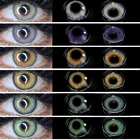 2 шт.пара, цветные контактные линзы для глаз