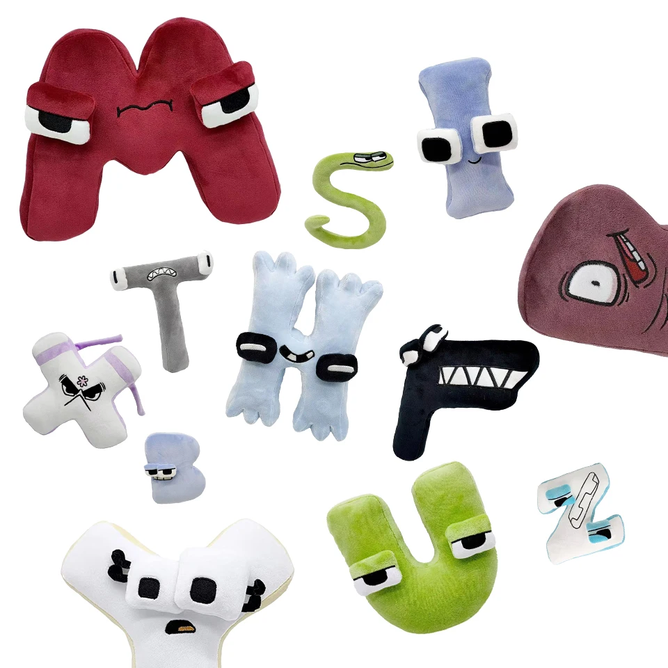 

Alphabet Lore But are Plush Toy Stuffed Animal Plushie Doll Toys Gift for Kids Children (F)