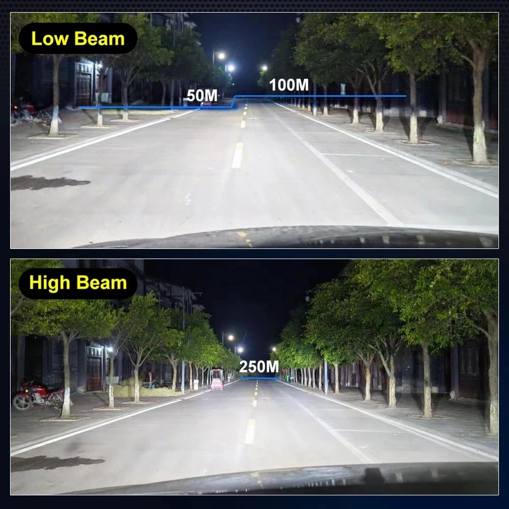 

2*LED Headlight 9007 HB5 LED Headlight Bulbs High Low Beam 6000K White Fanless Bright 9007 9004 HB5 12000LM/per Pair