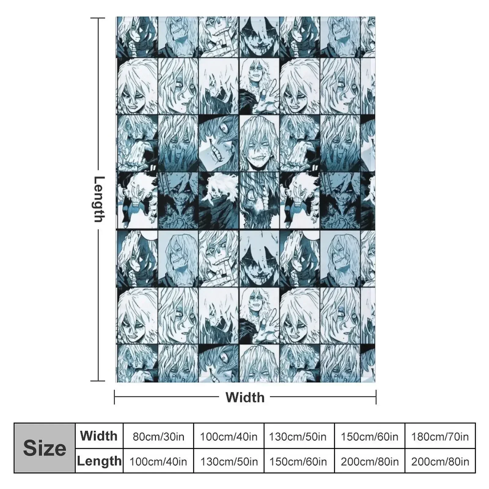 Коллаж Shiga raki MHA 2 пледы для дивана роскошные красивые одеяла