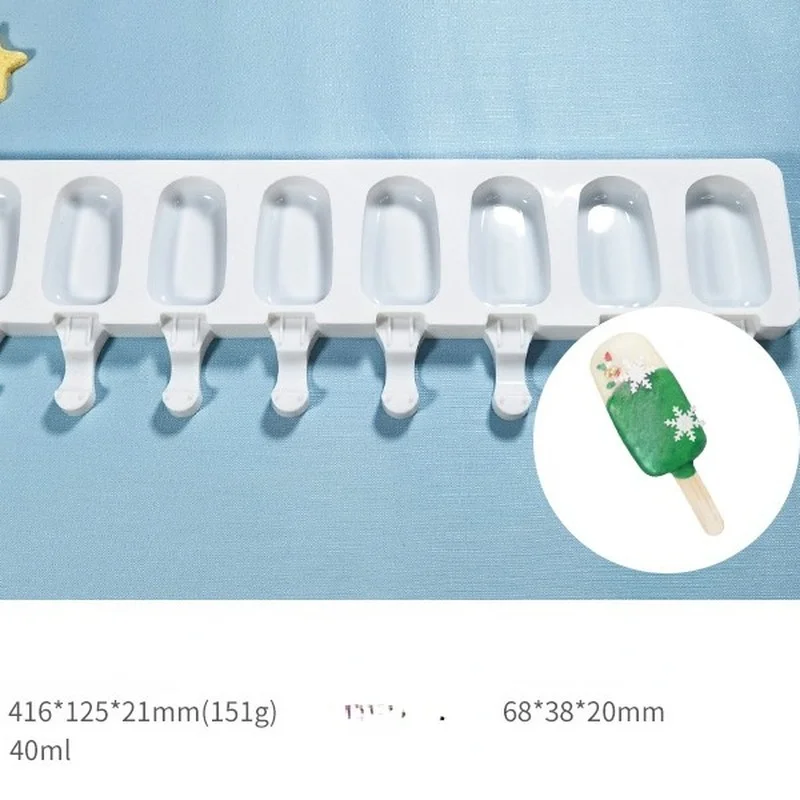 

Silicone Popsicle Mold Ice Cream Mould Summer DIY Homemade Ice Cube Tray Ice Pop Block Freezer Fruit Juice Dessert Maker Tool